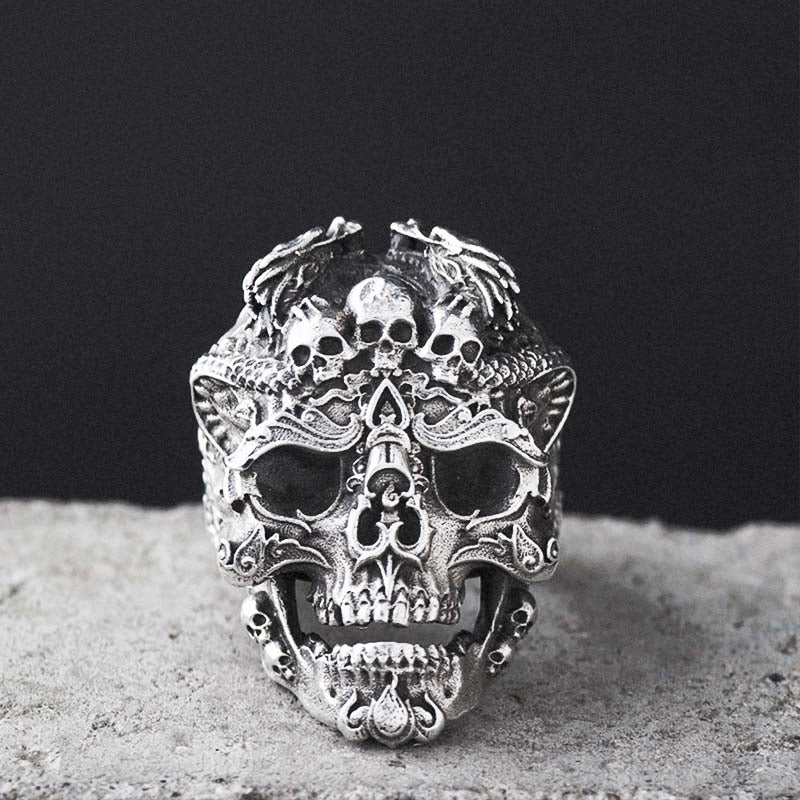 925 skull ring