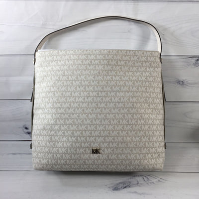 griffin large logo jacquard tote