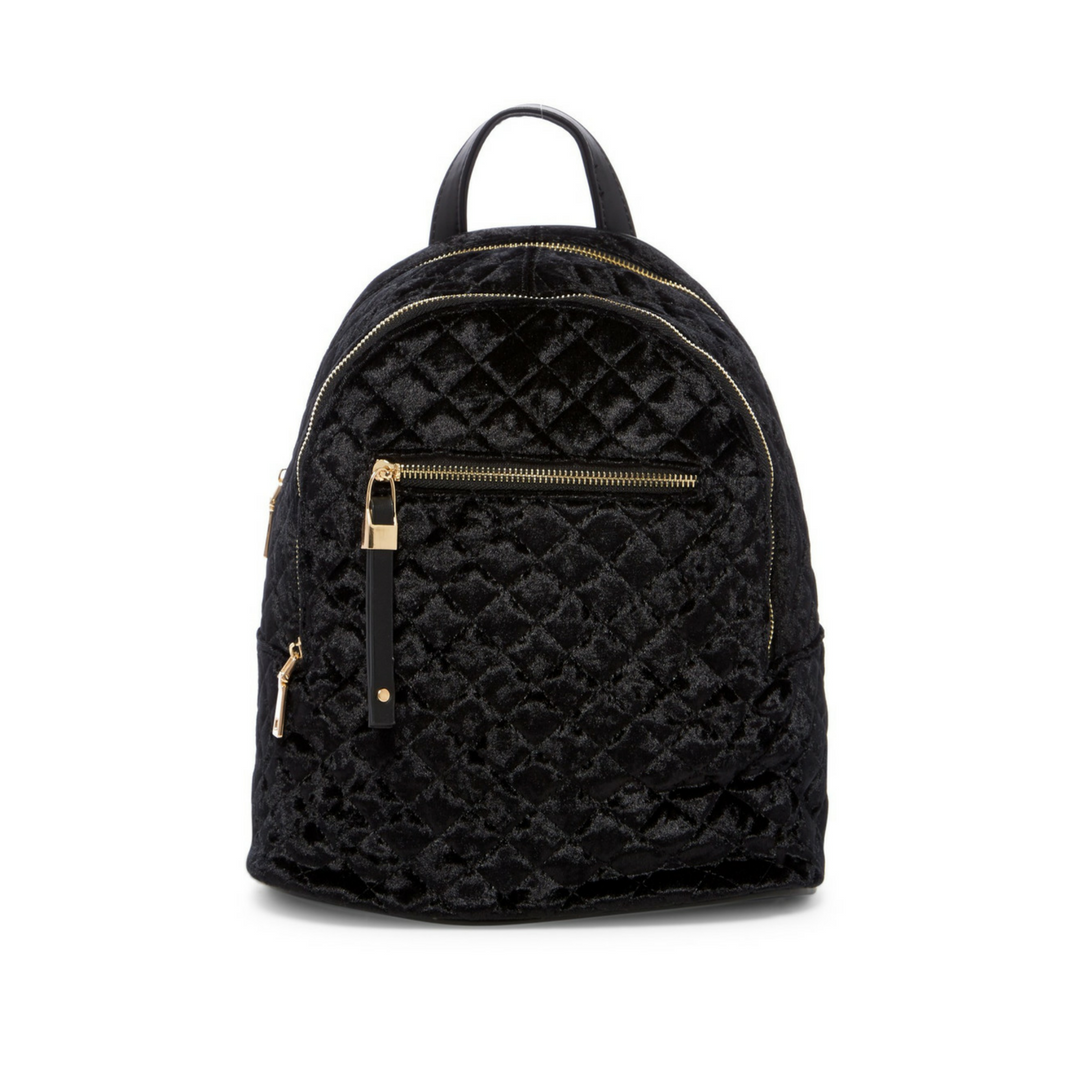 mini velvet backpack