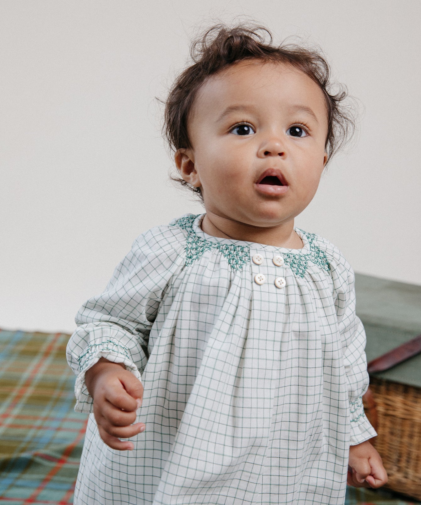 OS130 WillaDress Baby GreenTattersall Z2 203a0005 d479 46e7 8a1b bb249a71bd12