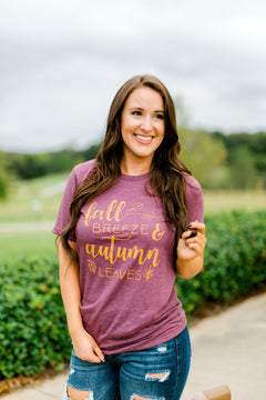 Fall Breeze Autumn Leave Tee