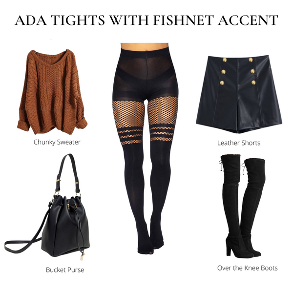 Ada Tights With Fishnet Accent