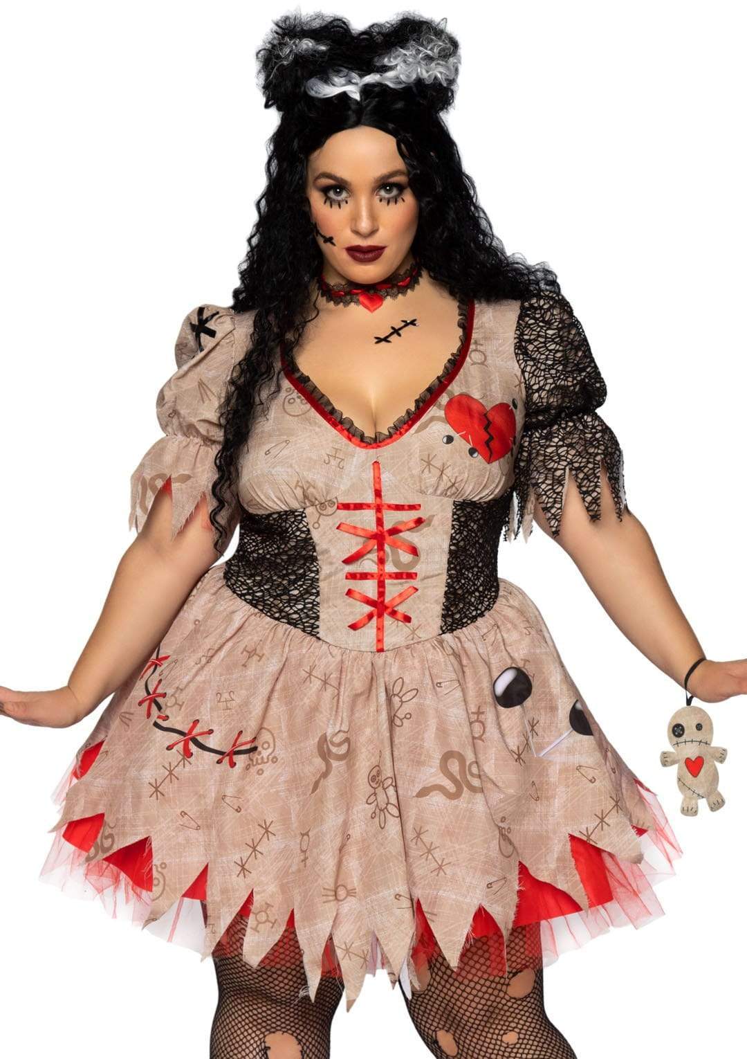 hardware Sørge over Modsige Plus Size Deadly Voodoo Doll Costume Dress Set For Women | Leg Avenue