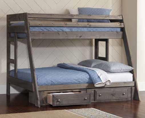 Wrangle Hill Twin Over Twin Bunkbed Absolute Home Furnishings