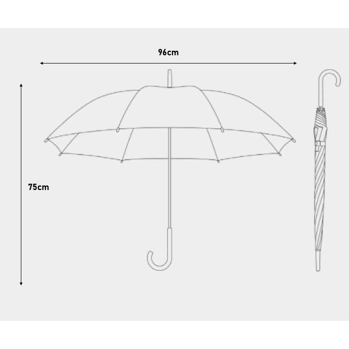 Translucent J-Hook Umbrella | ShopGifts | Corporate Gift Singapore