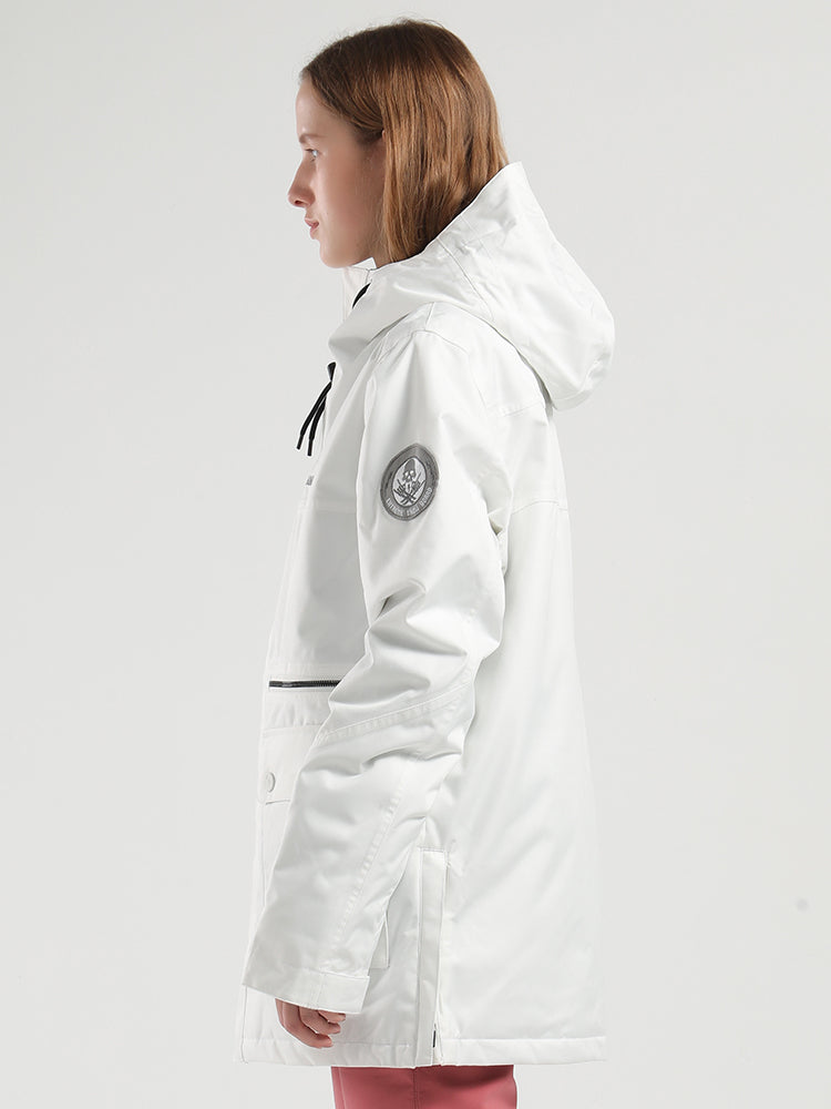SMN Womens White Ski Jacket 15K Windproof and Snowboard Jacket£¬Machine washable – Gsou Snow
