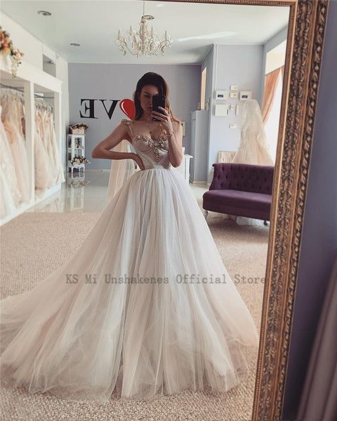 2022 Sexy Crystals Wedding Dresses Vestidos De Noiva Princess Bride Dr Roycebridal Official Store 3381