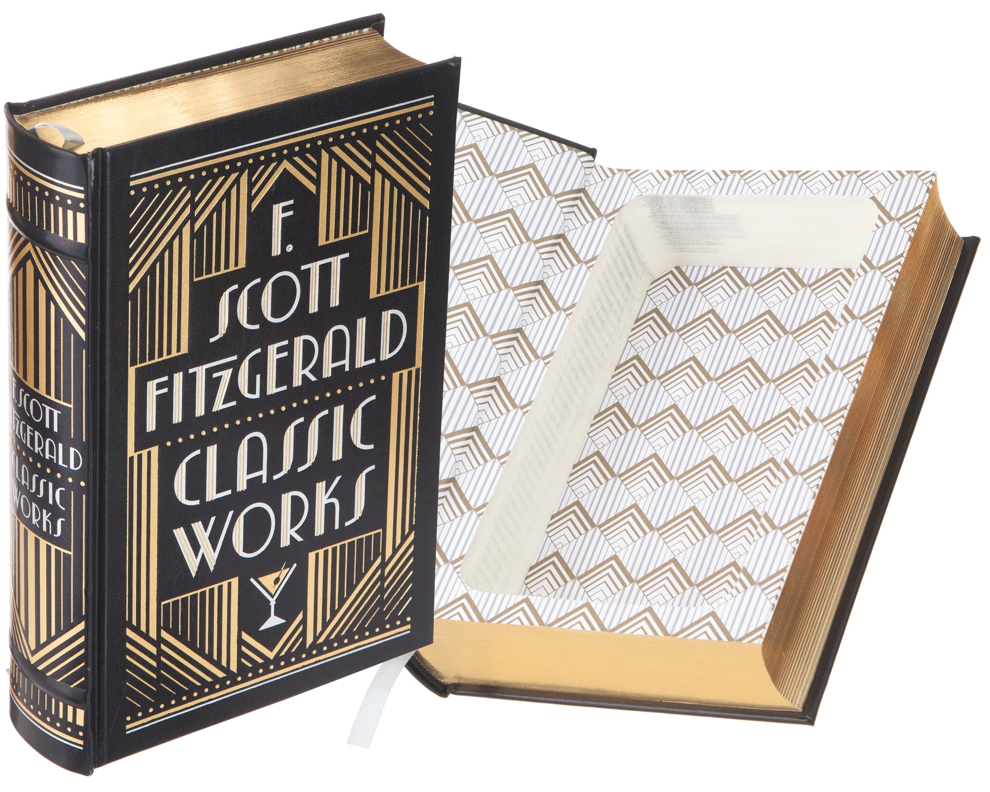 Hollow Book Safe F Scott Fitzgerald Classic Works Leather Bound Bookrooks