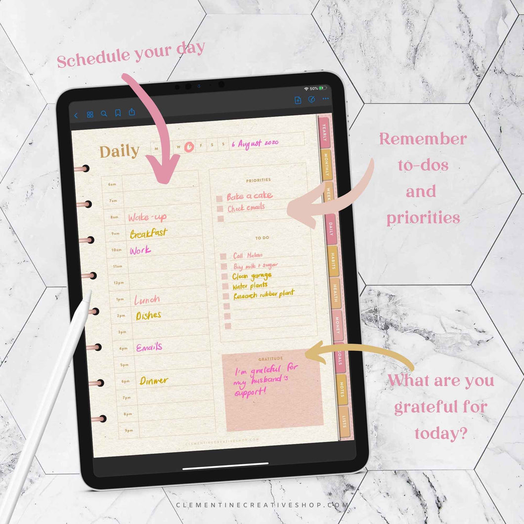 The Sunrise Digital Planner iPad Planner for Goodnotes, Noteshelf