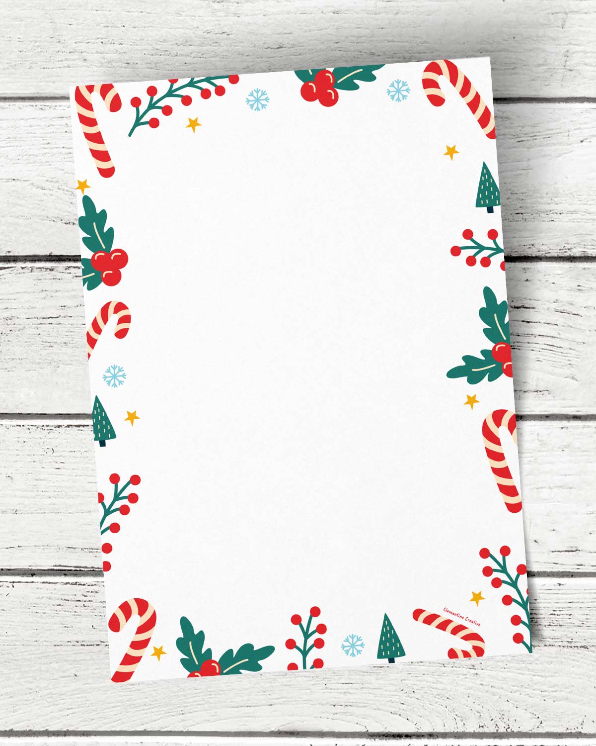 candy cane border paper