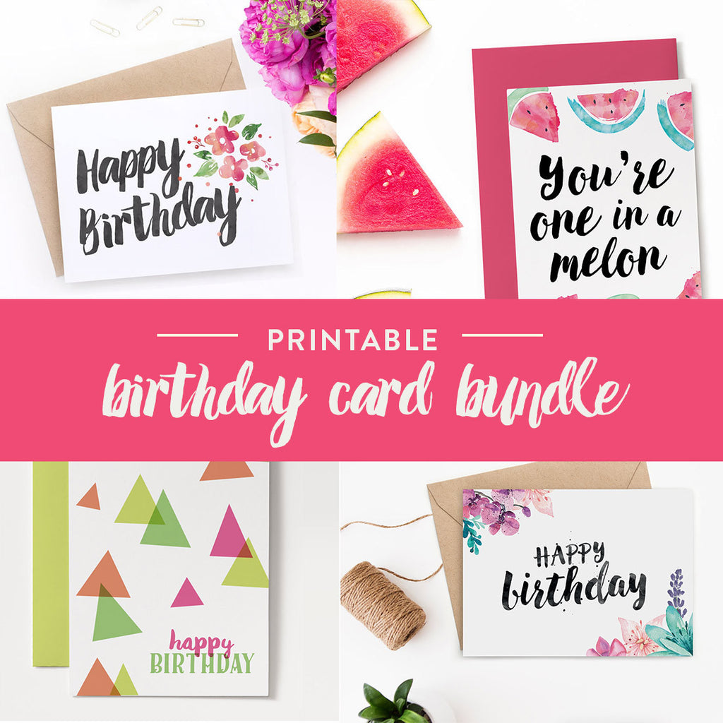You're sorted with this set of printable birthday cards – Clementine ...