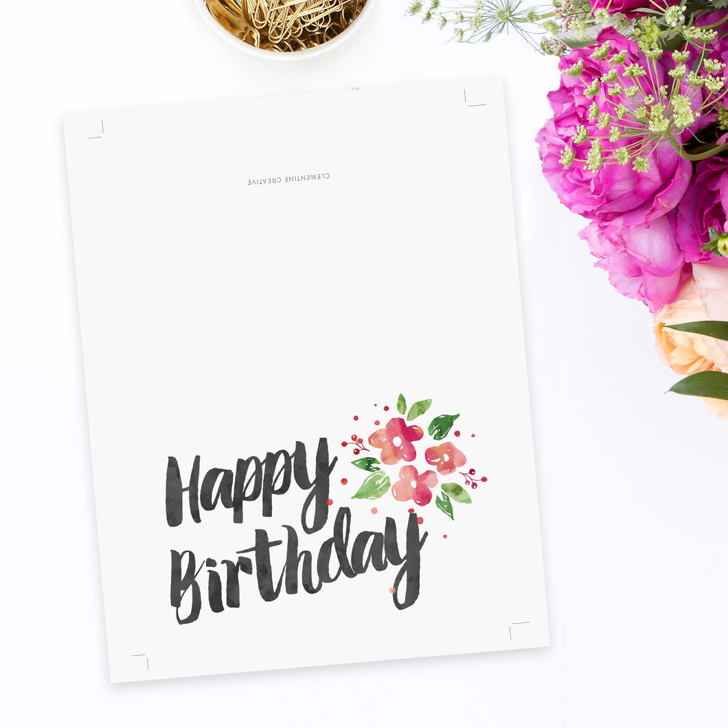 Printable Birthday Card for Her – Clementine Creative