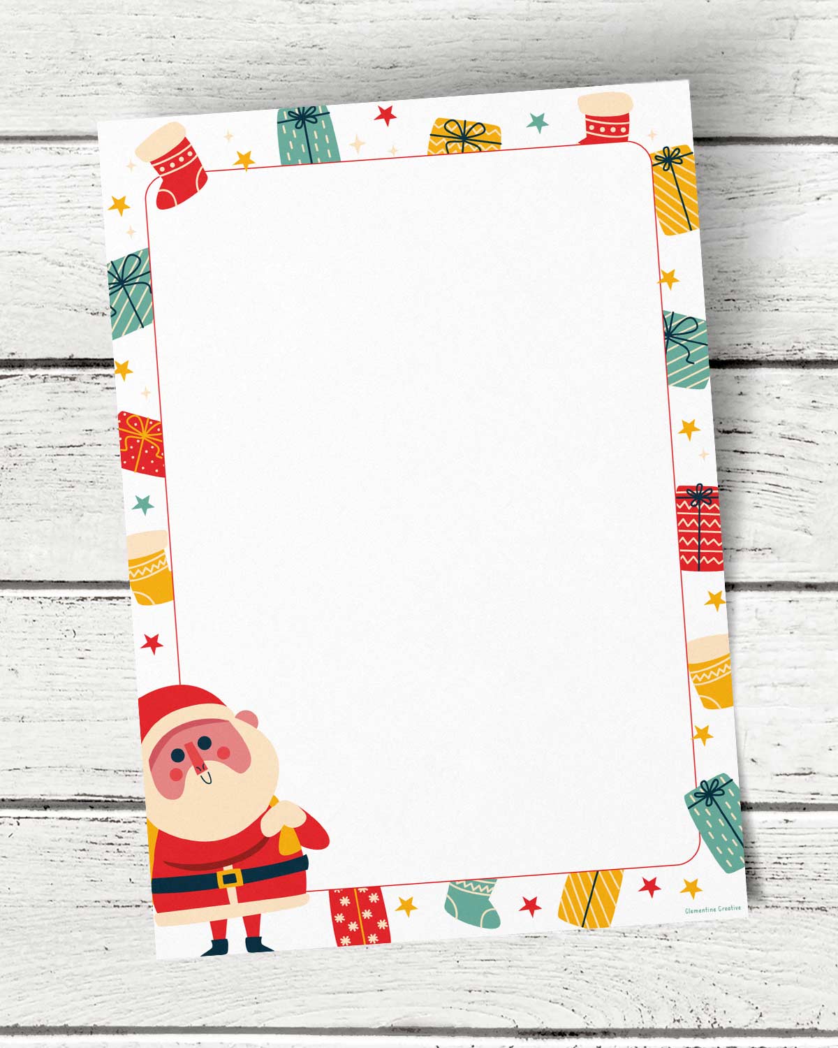 Vintage Christmas Wrapping Paper Printable Download North Pole