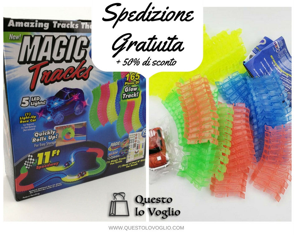 pista macchinine fluorescente