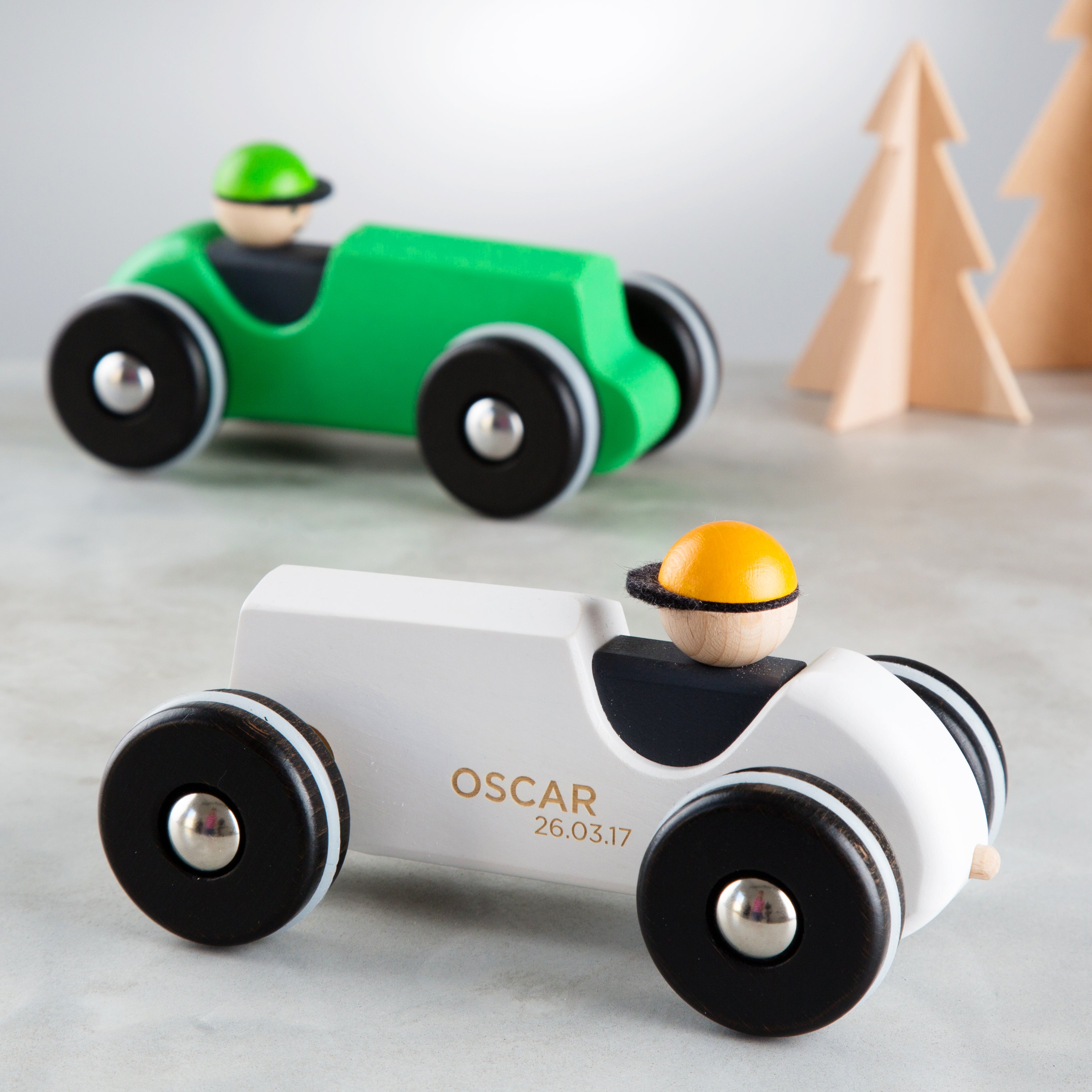 personalised wooden car