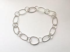 Handmade organic oval Olga chain with easy clasp available on www.wyckoffsmith.com