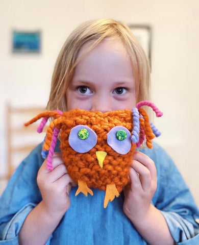 kids knitted owl