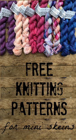 Free Knitting Patterns for Mini Skeins – Vicki Brown Designs