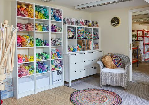 yarn studio craft room