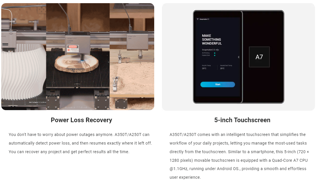 Snapmaker 2.0 A350T A250T