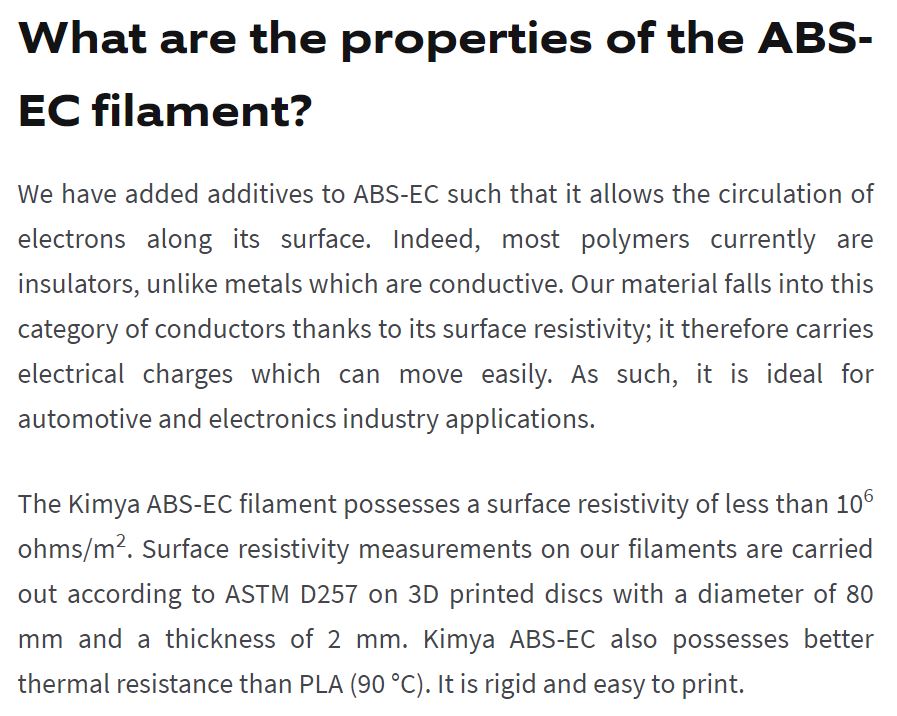 Kimya ABS-EC filament