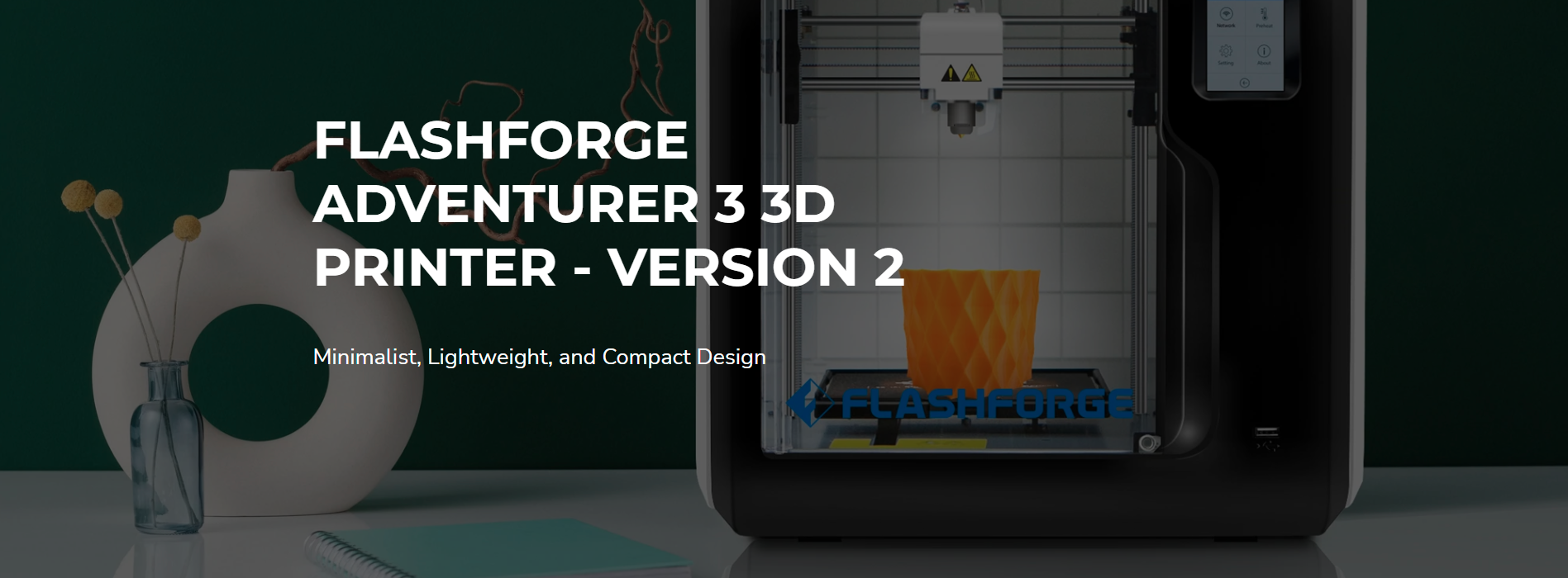 FlashForge Adventurer 3 V2 3D Printer
