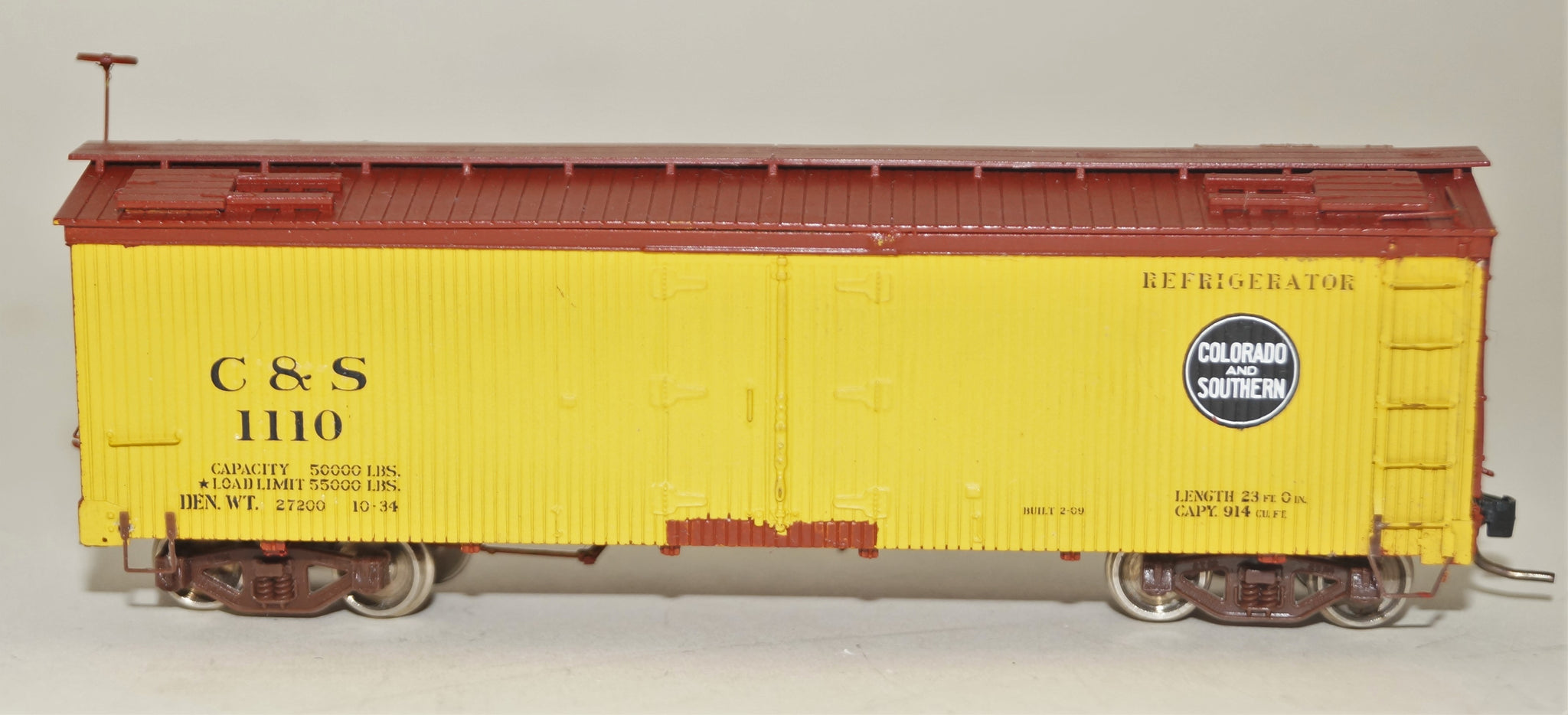 Hon3 Grandt Line C&S Refrigerator Car #1110 – Southwest Narrow Gauge