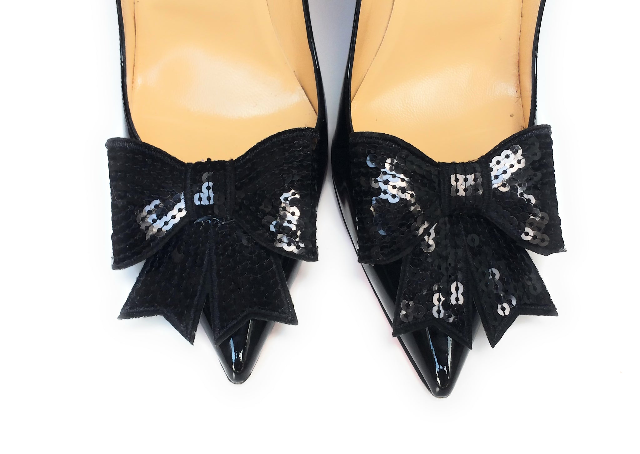 black bows for shoes