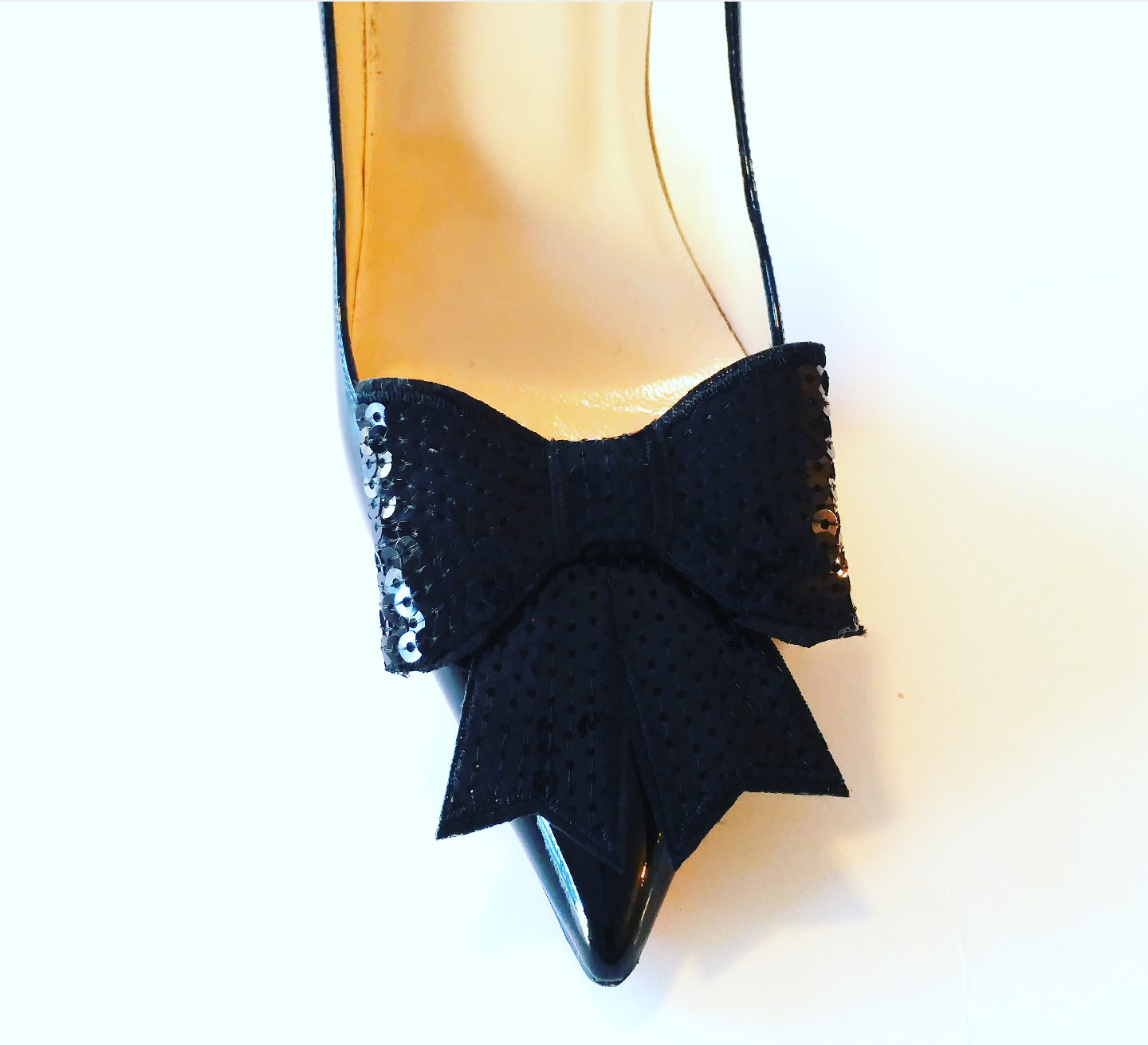 black bows for shoes