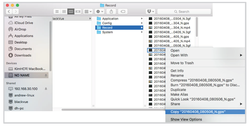 export file for mac OS