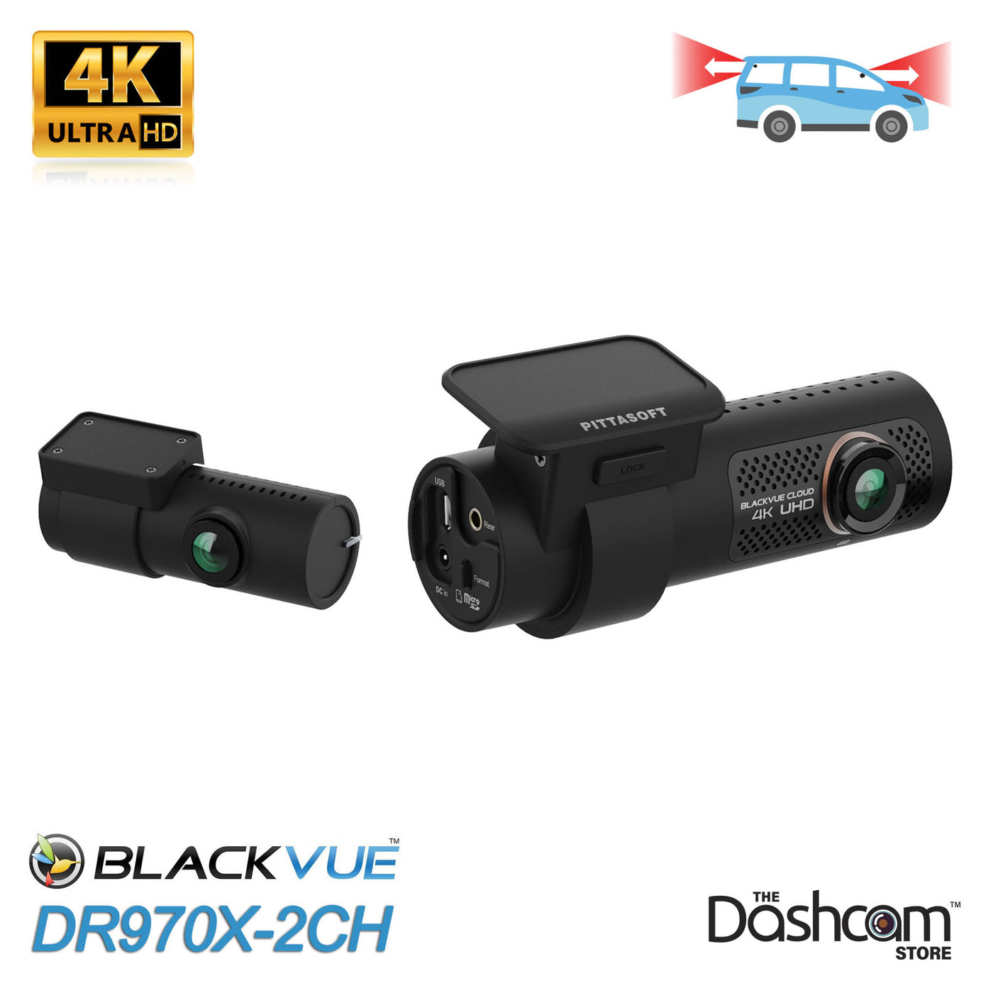 overhandigen cabine Vloeibaar Shop BlackVue DR970X-2CH Dual Lens 4K Cloud-Ready Dash Cam – BlackVue North  America