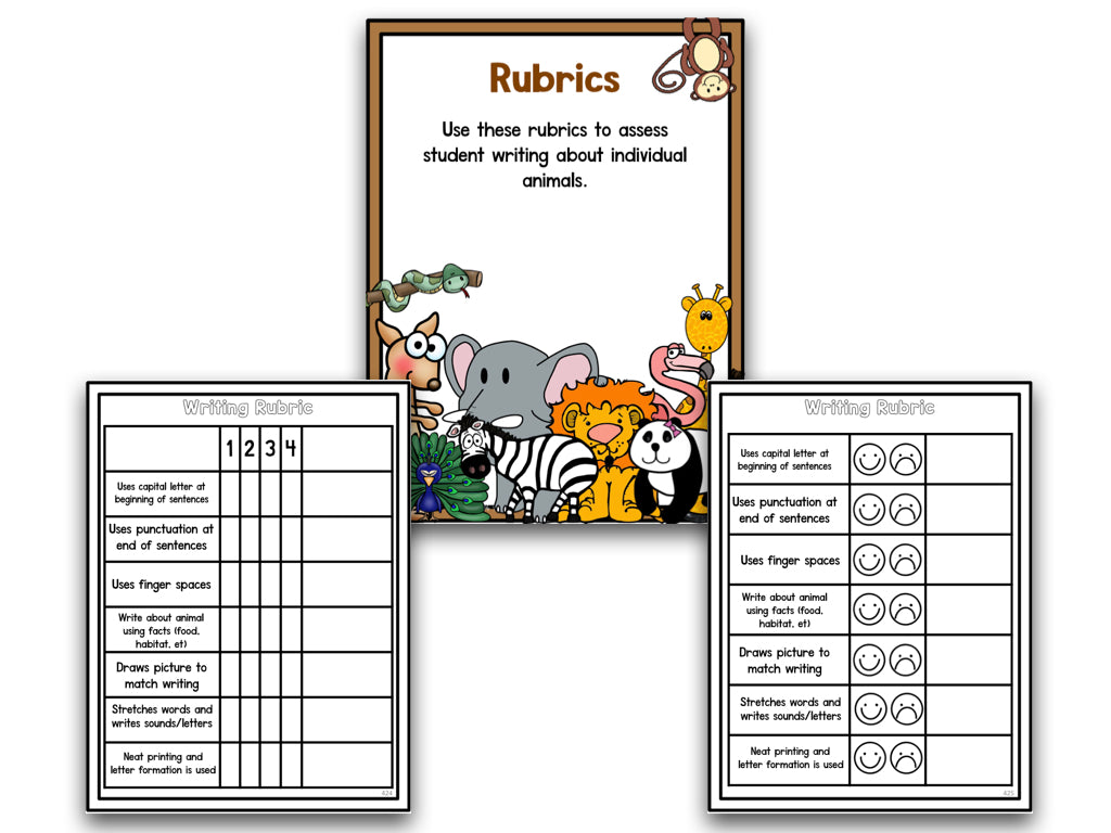 Zoo Animals: A Research and Writing Project PLUS Centers! – The