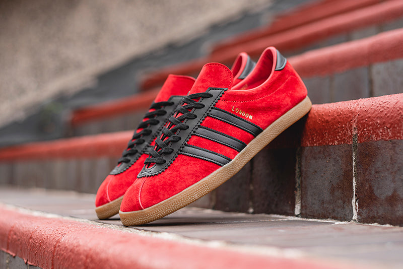 red adidas london trainers