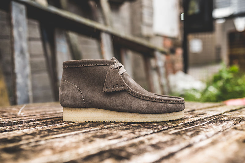 wallabee grey suede