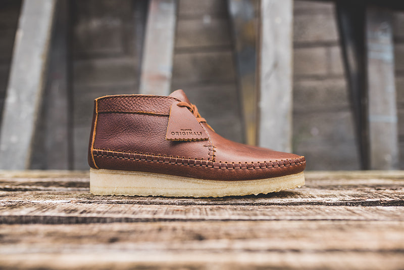 clarks weaver boot leather