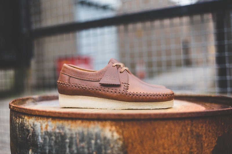 clarks weaver brown leather