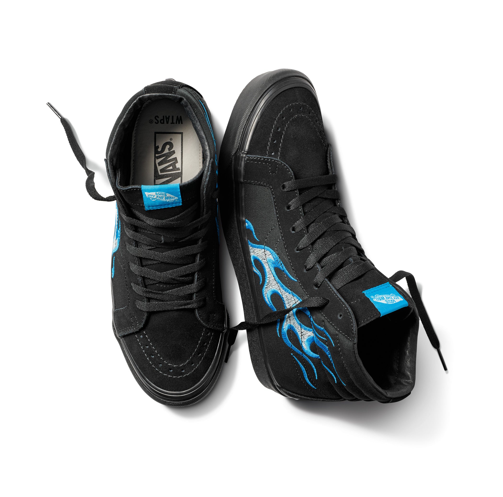 vans wtaps blue flame