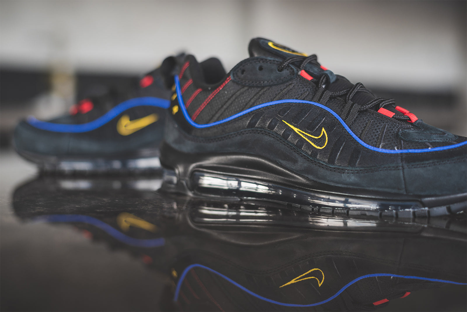 nike air max 98 blue red