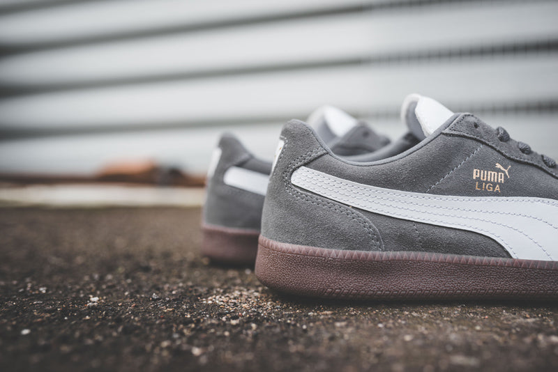 puma liga suede grey