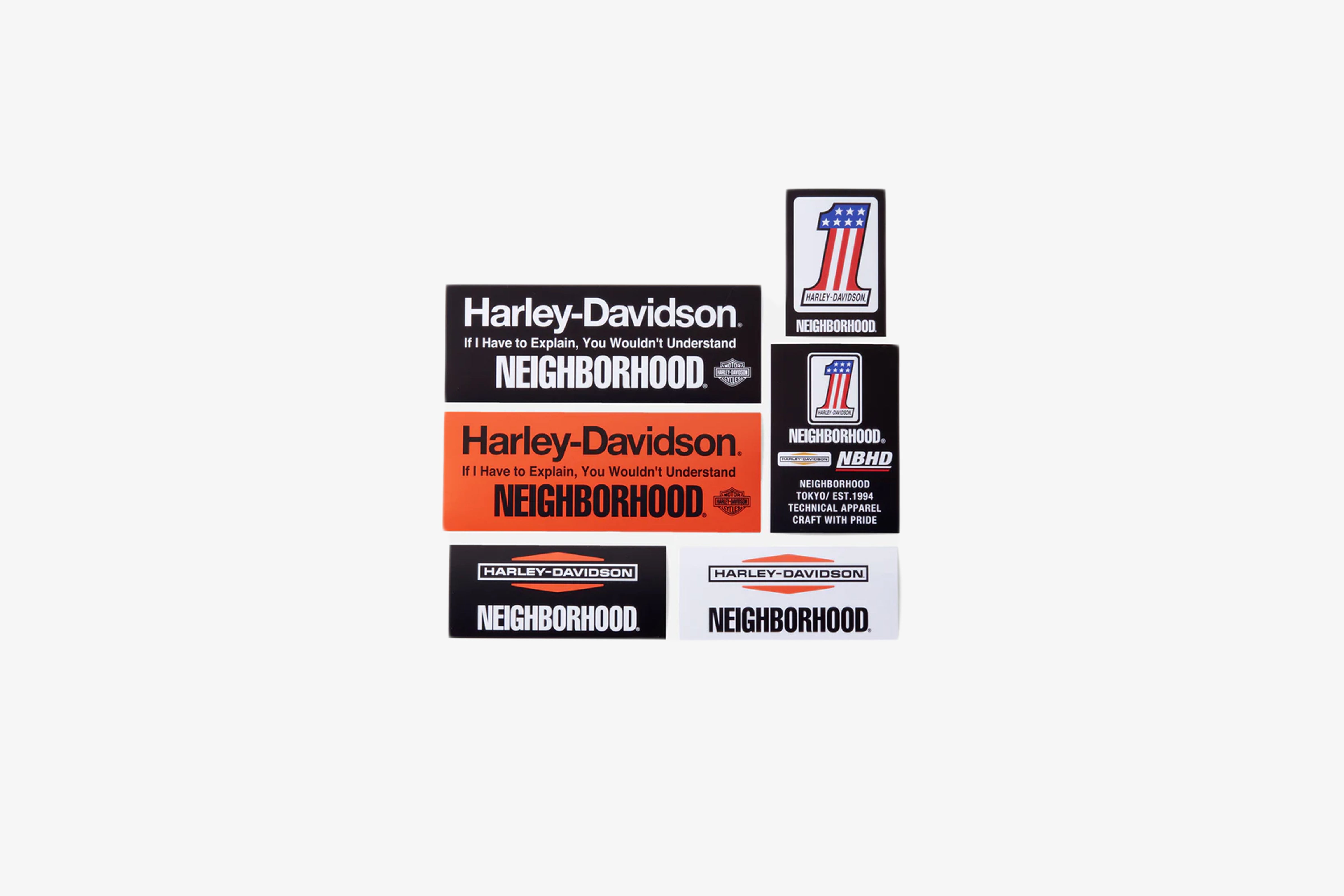 NEIGHBORHOOD Harley Davidson STICKER SET