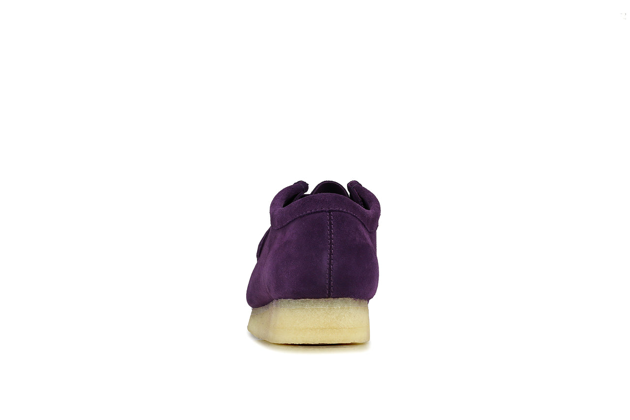 clarks wallabee purple suede