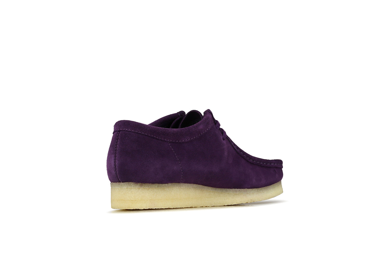 clarks wallabee purple suede