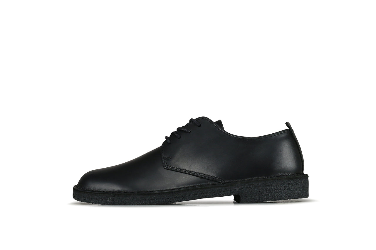 clarks desert london black leather