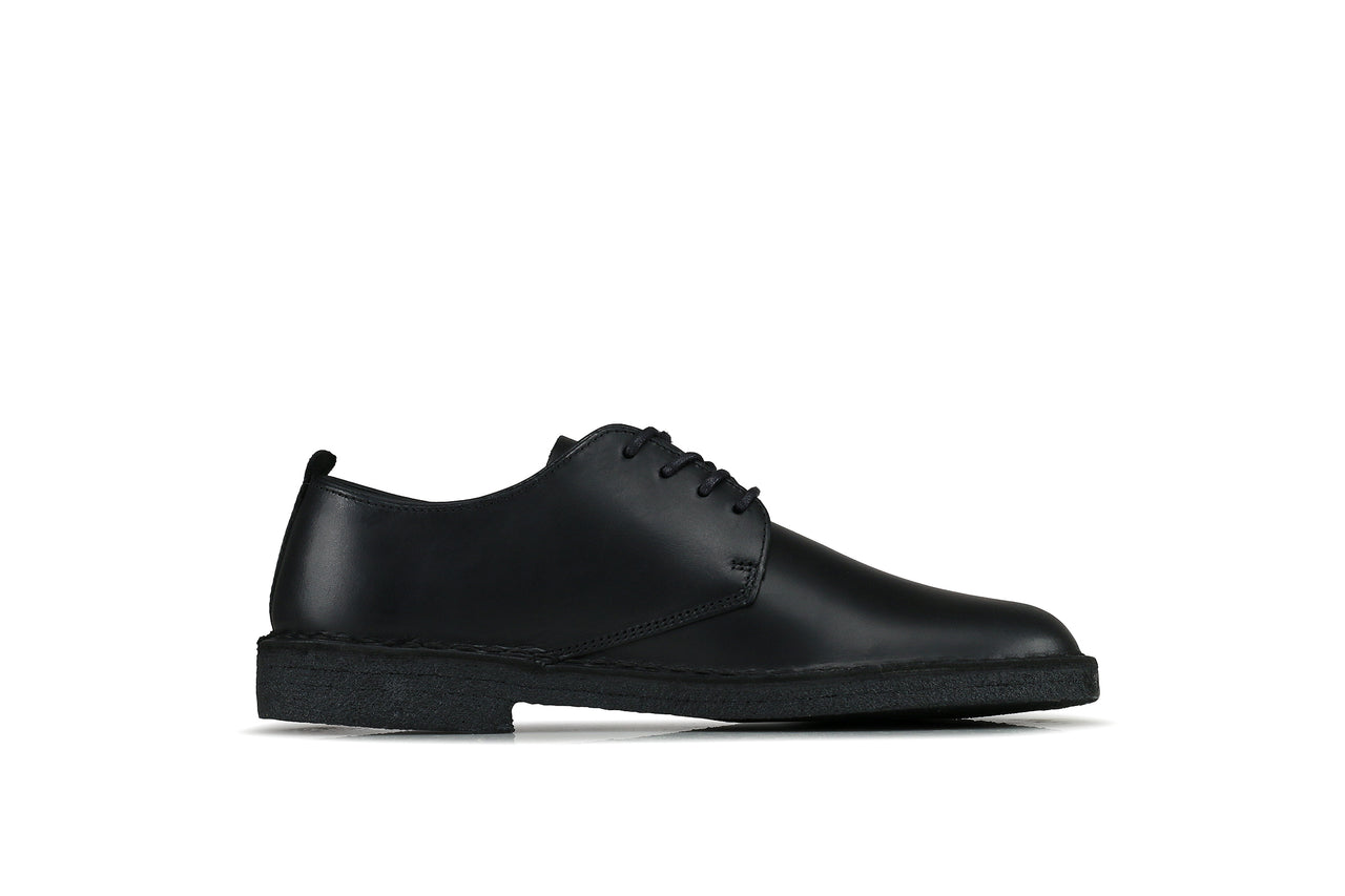 clarks desert london black leather