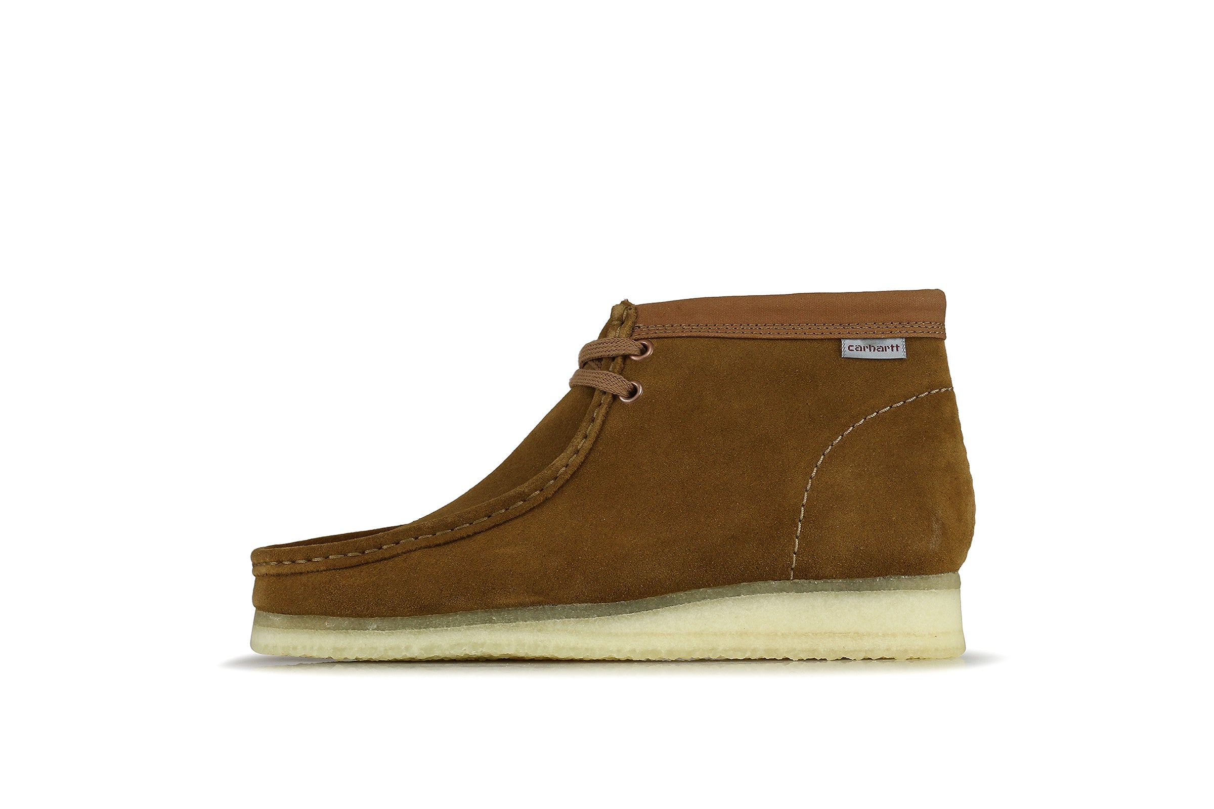 clarks wallabee cola suede