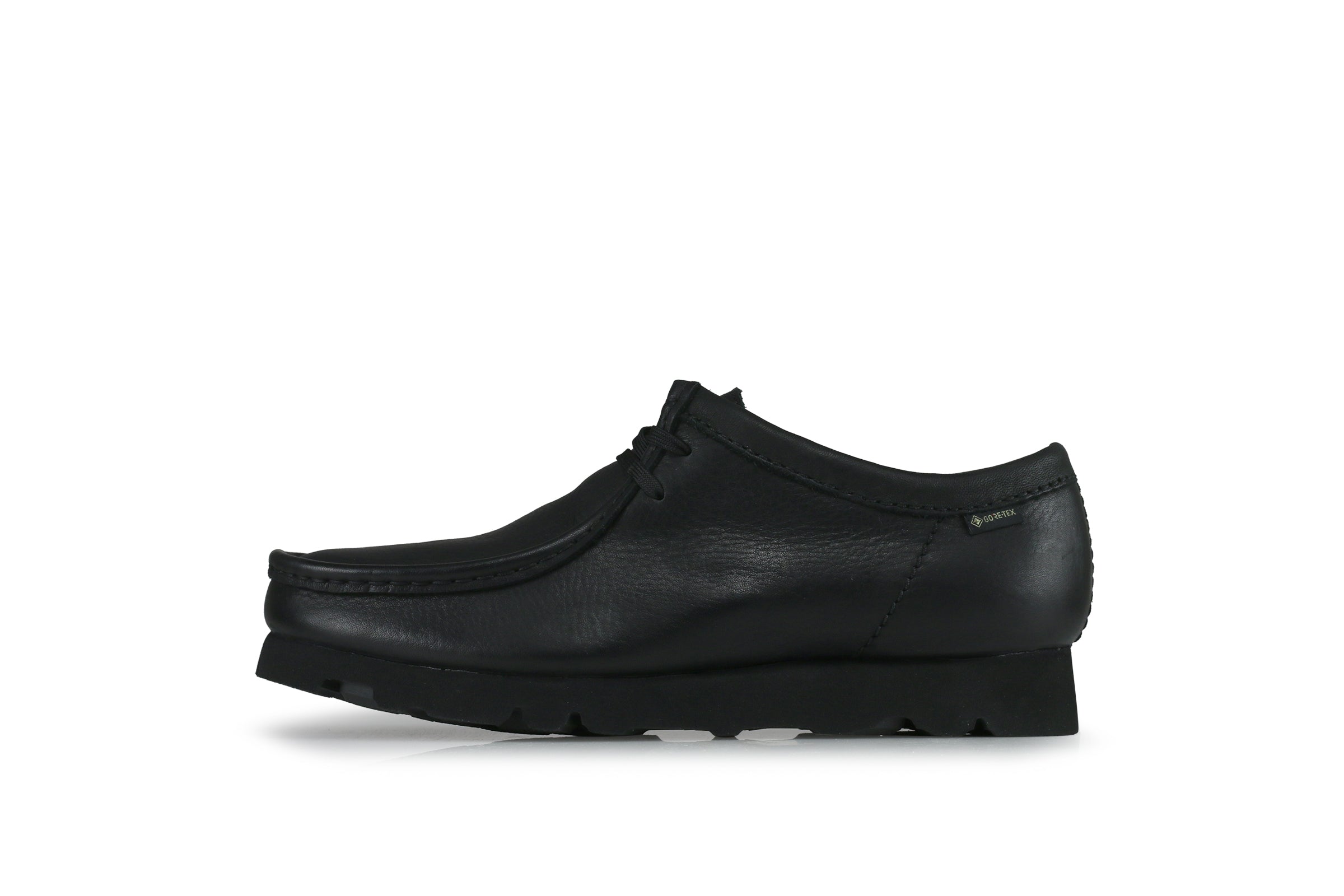 clarks wallabee leather black