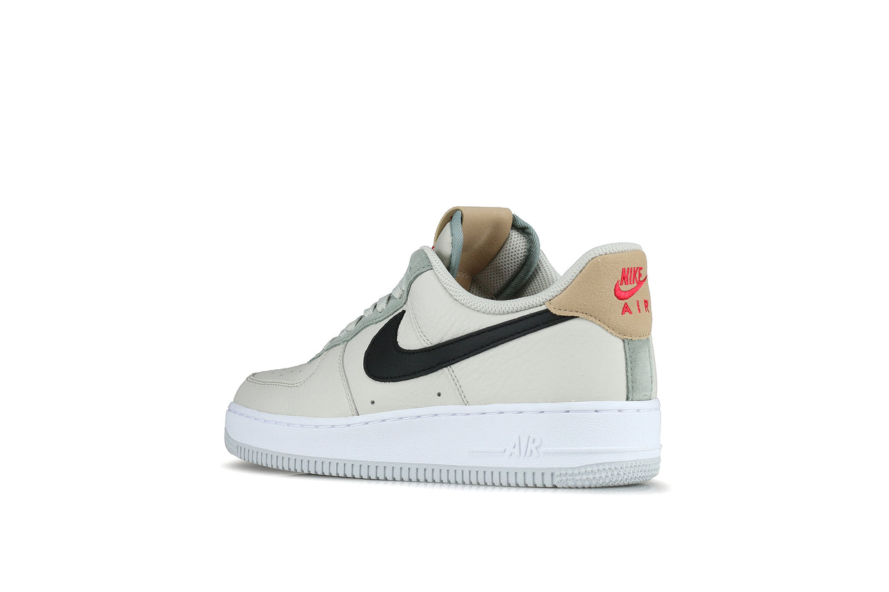 nike air force light bone black mica green