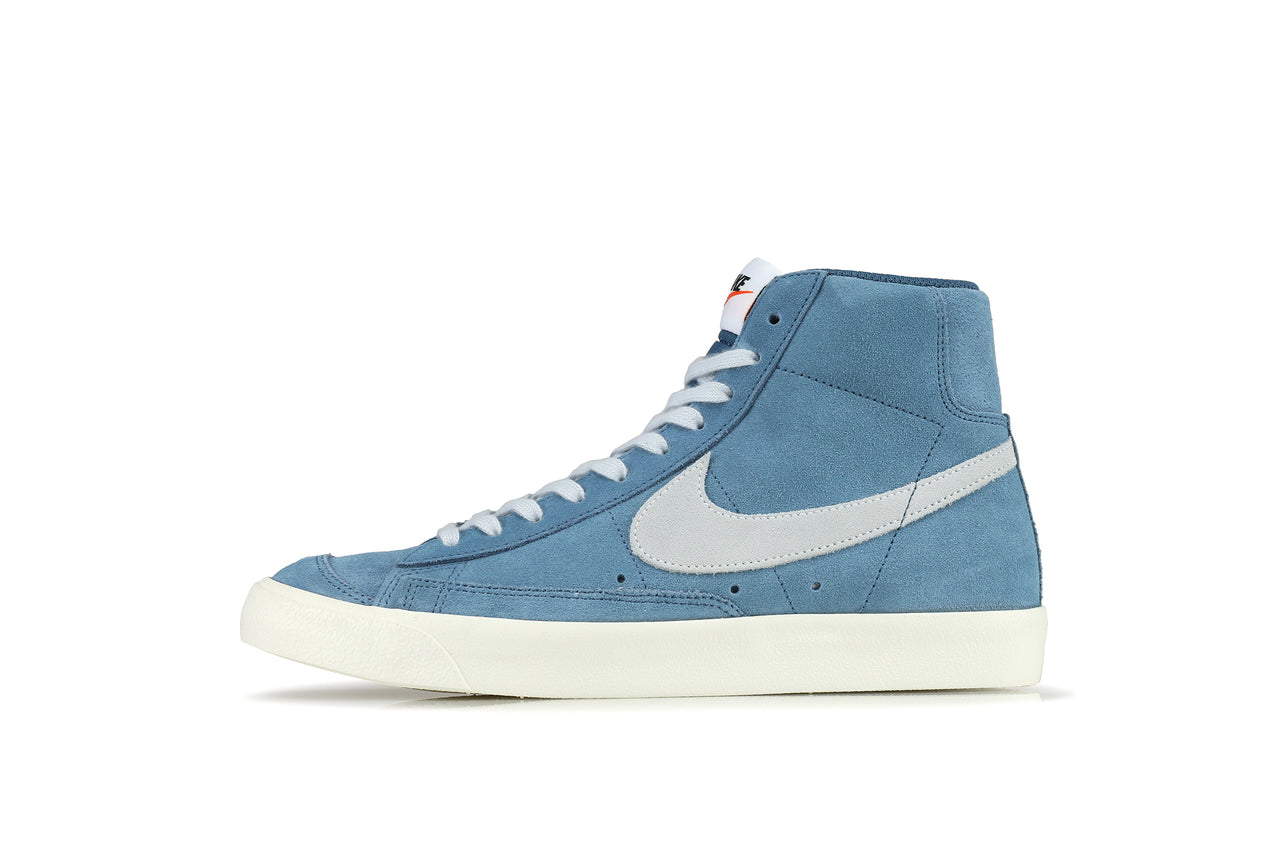 nike blazer mid blue suede