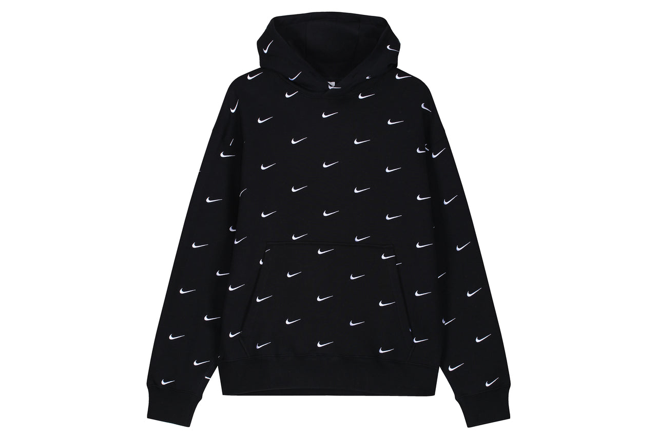 nike embroidered swoosh hoodie