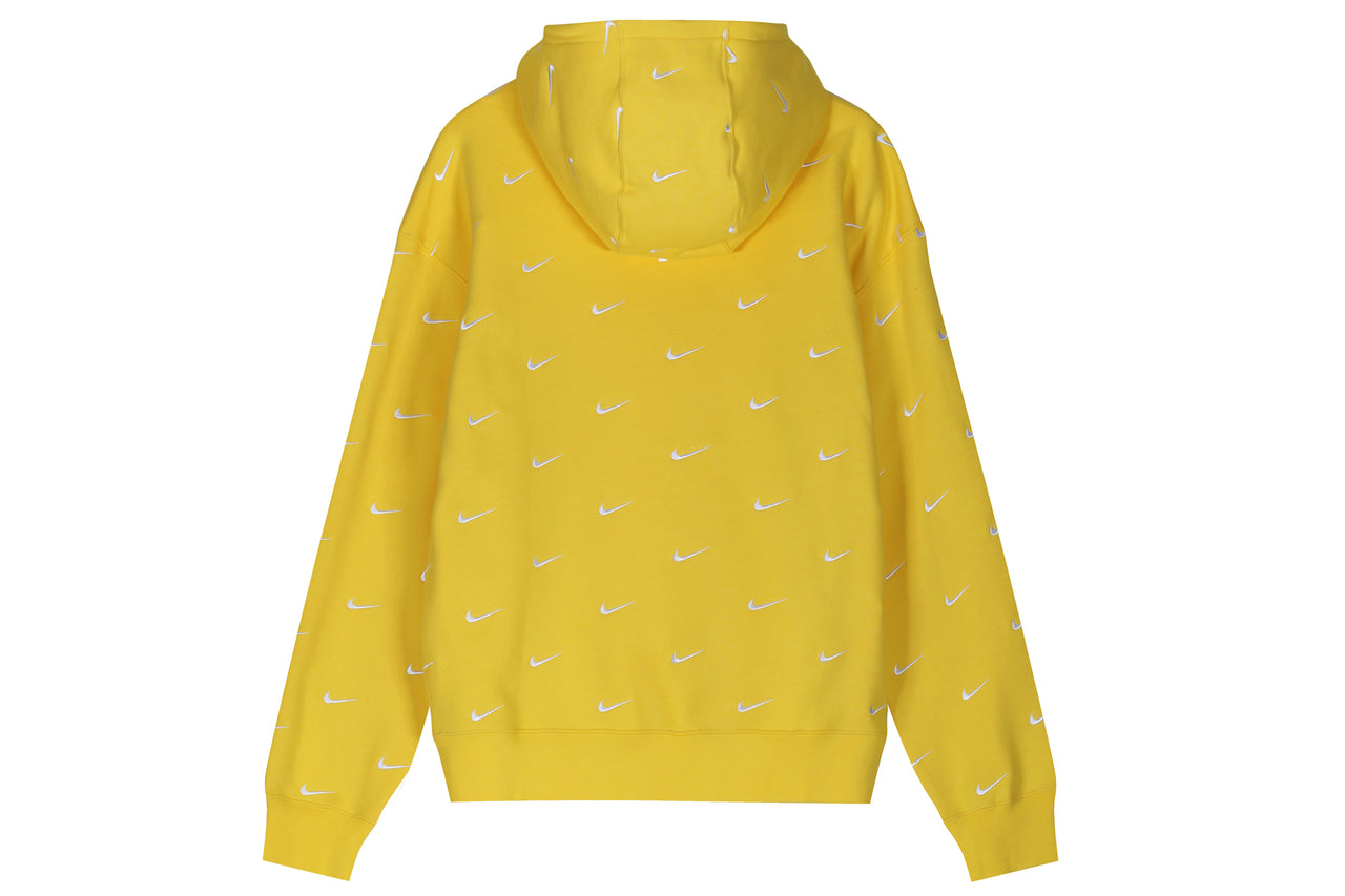 nike nrg swoosh logo hoodie yellow